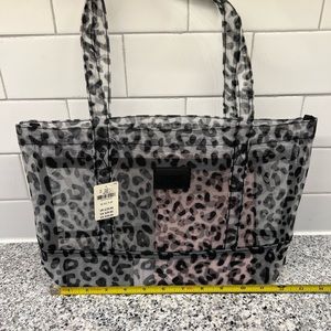 NWT…. PINK….Victoria Secret Mesh Mini Tote W/ Pouch bag
